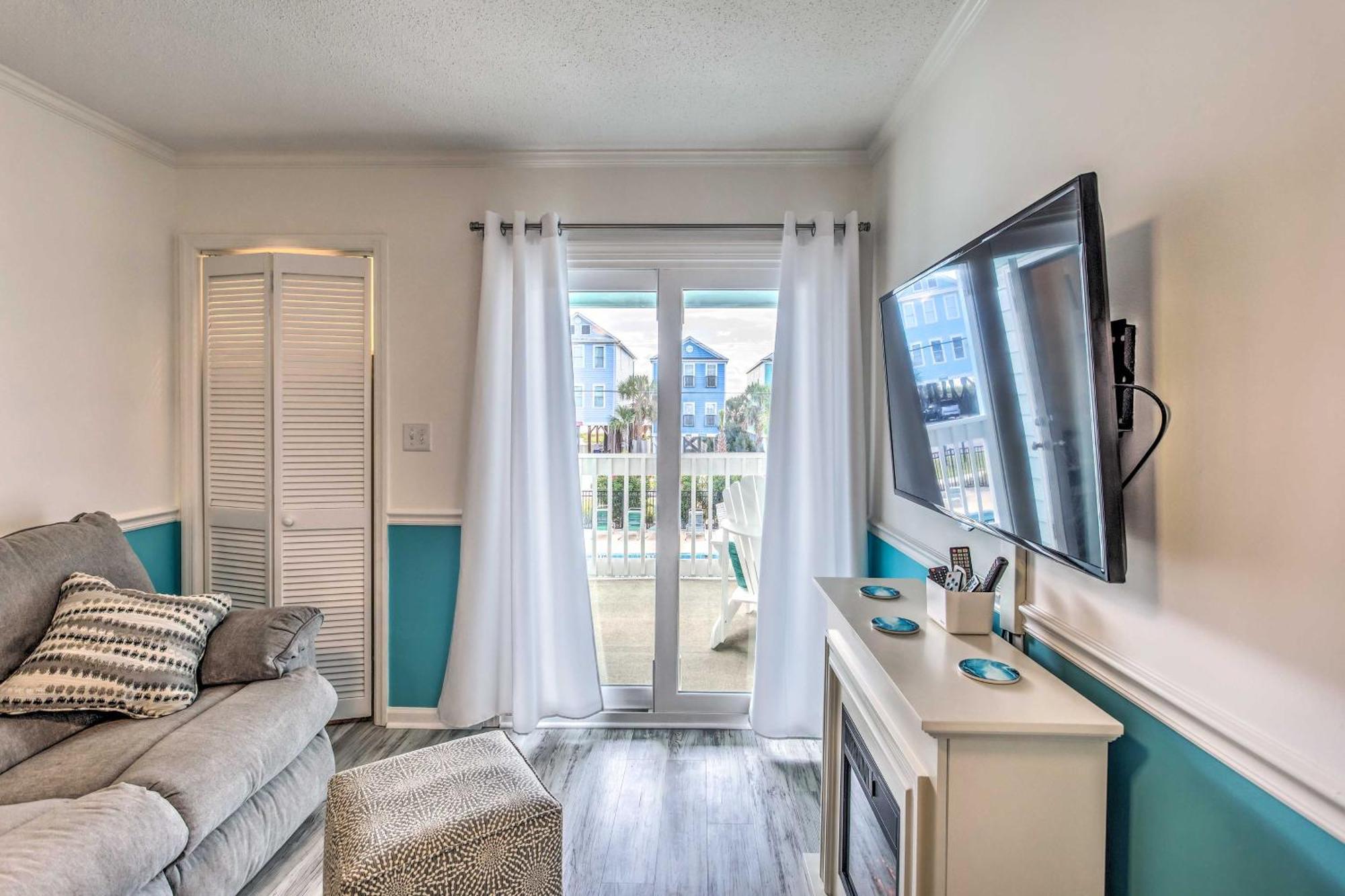 Surfside Beach Escape With Pool - Walk To Ocean! شاطئ ميرتل المظهر الخارجي الصورة